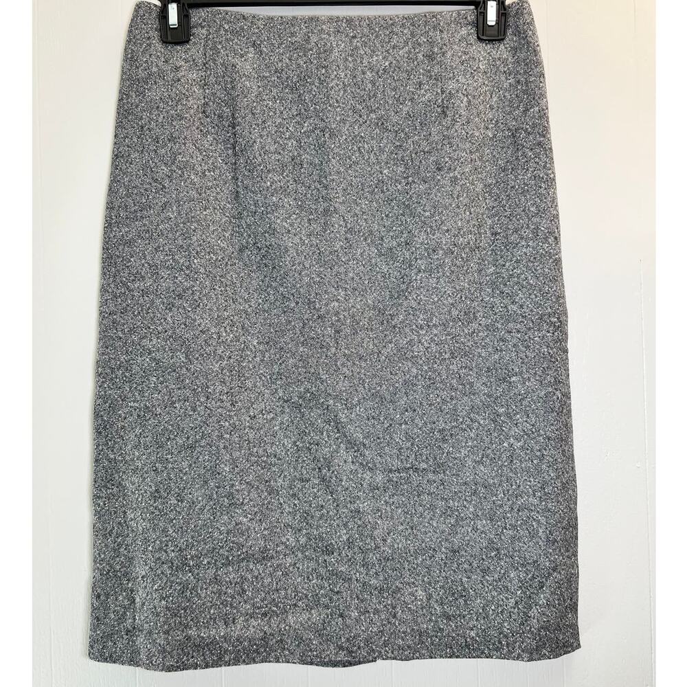 Pendleton Gray Wool Lined Pencil Skirt Size 8